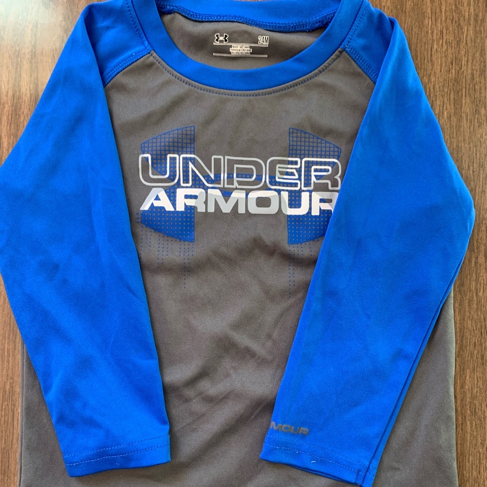 Under Armour Royal Blue and Charcoal Shirt
